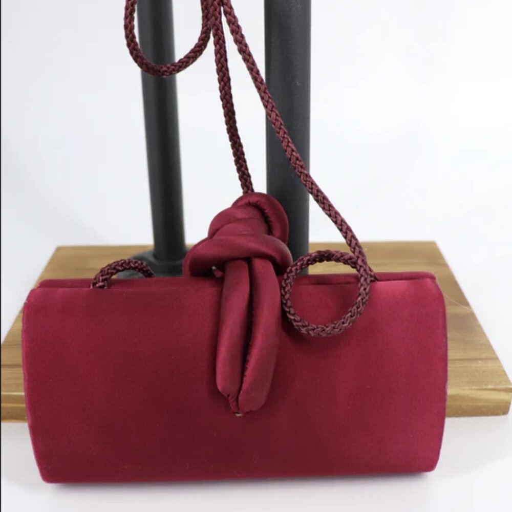 Vintage 1980s silk crossbody purse